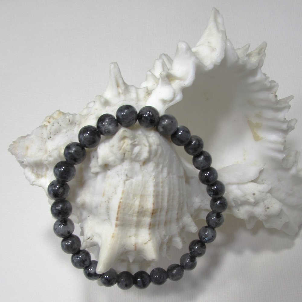 Natural Black Labradorite Gemstone Bracelet